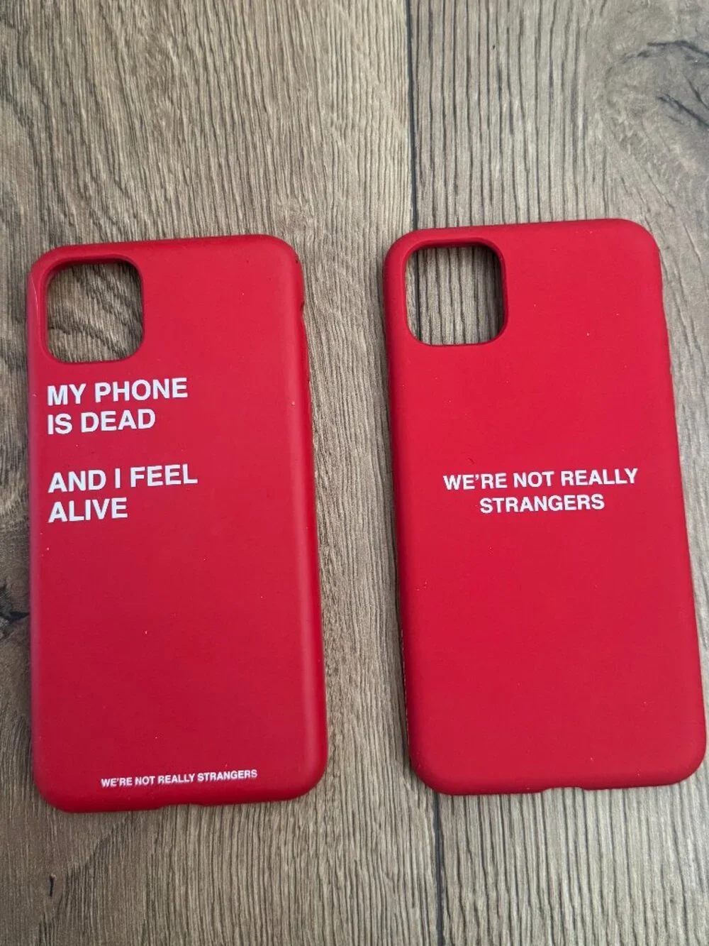 We're Not Really Strangers Red iPhone 11 Pro Max Cases – Lot of 2 – Used